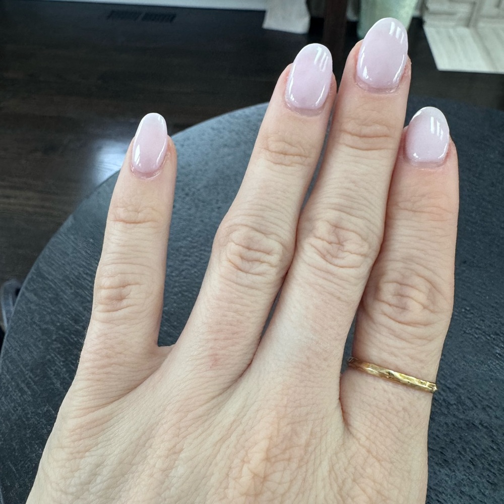 14k gold hammered band